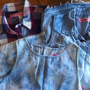 Girls Size L (10/12) Summer Shirt Lot